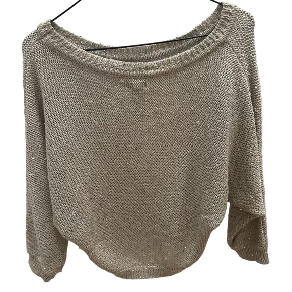 SPLENDID SEQUIN DOLMAN SWEATER SIZE S - Picture 2 of 3